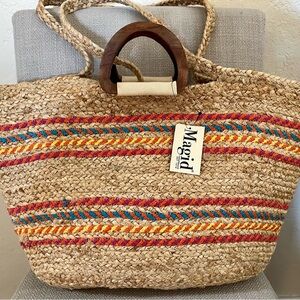 Magid Woven Jute Tote Bag